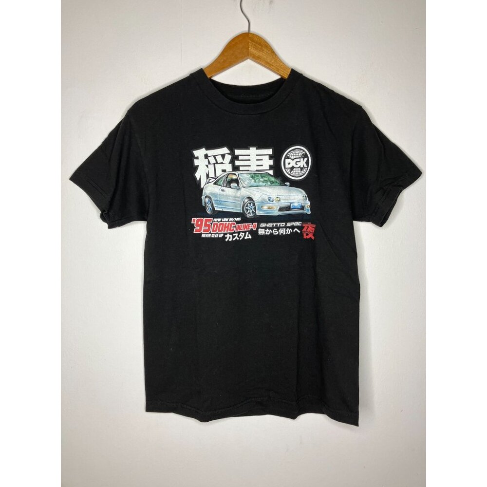 DGK '95 DOHC Inline-4 Graphic Tee Men's Medium Black T-Shirt